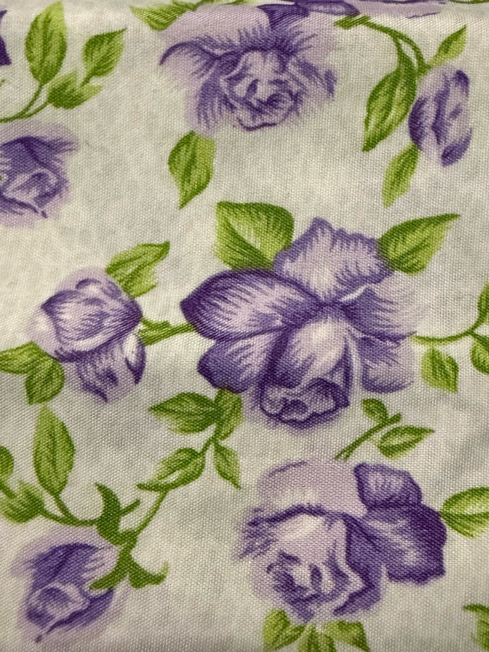 NEW BETSEY JOHNSON TWIN WILD LOVE PURPLE GREEN FLORAL WHITE 4 PIECE SHEET SET - Picture 5 of 5
